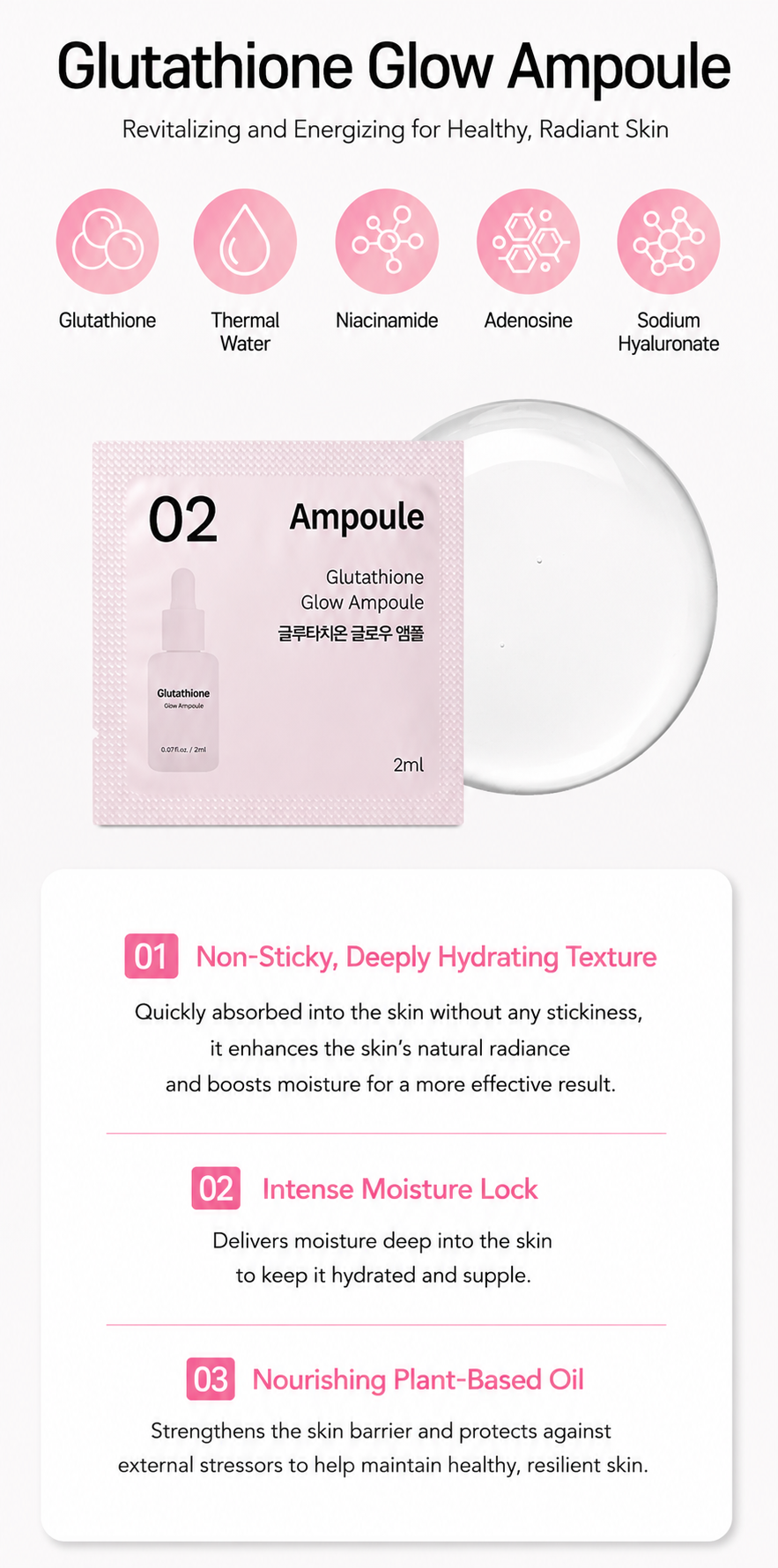 Glutathione Jeju Eau Thermal 3 step Mask