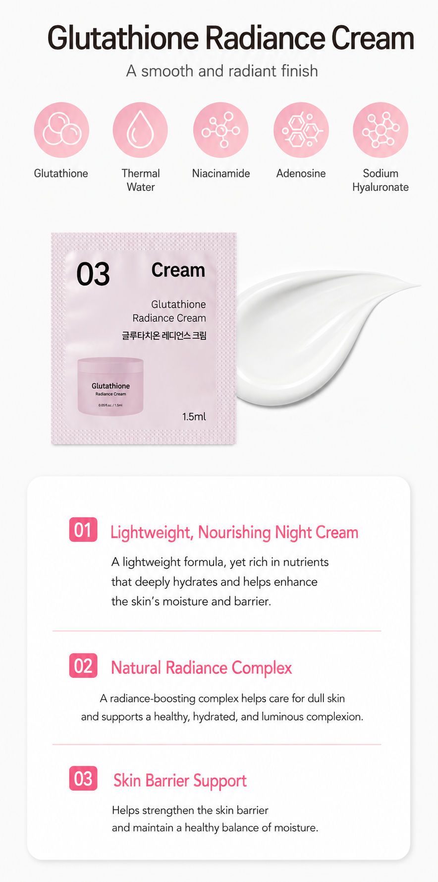 Glutathione Jeju Eau Thermal 3 step Mask