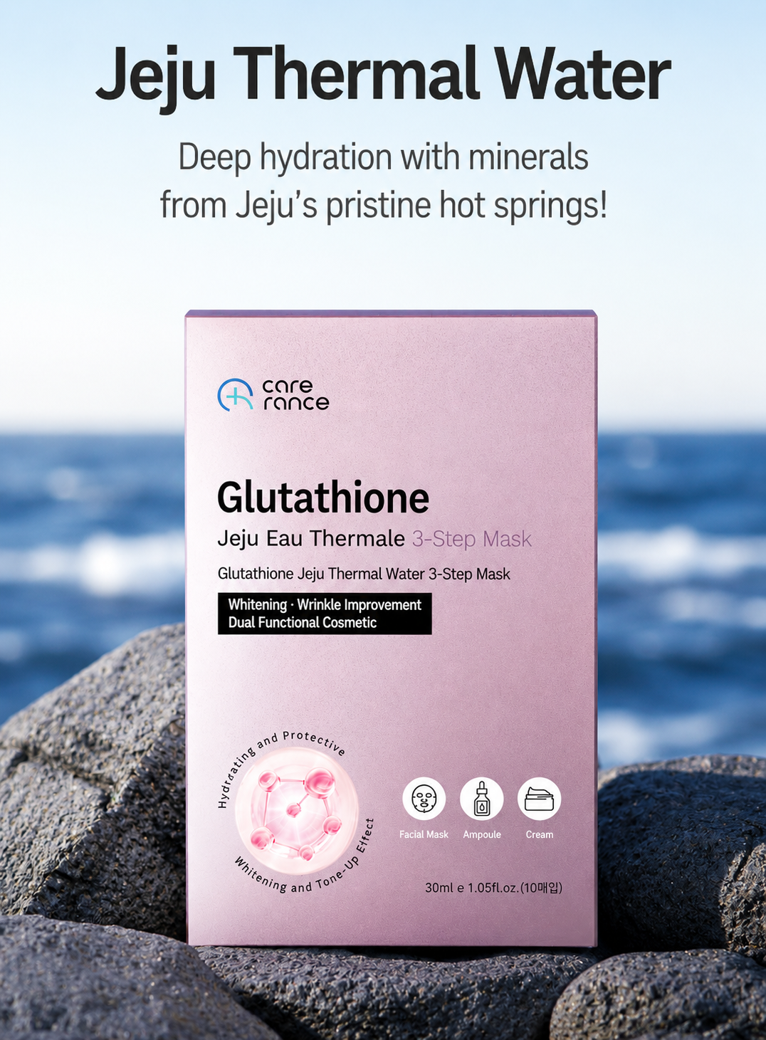 Glutathione Jeju Eau Thermal 3 step Mask