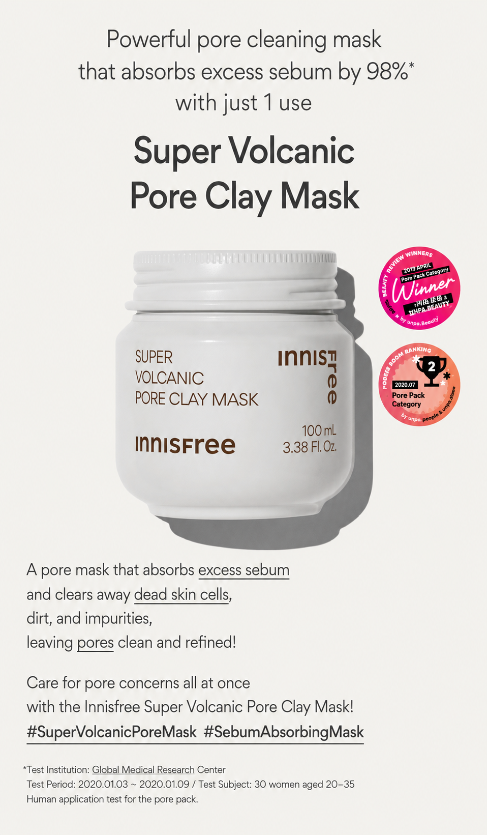 Super Volcanic Pore Clay Mask 100ml
