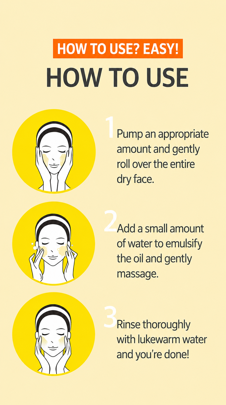 Clean and smooth cleansing oil