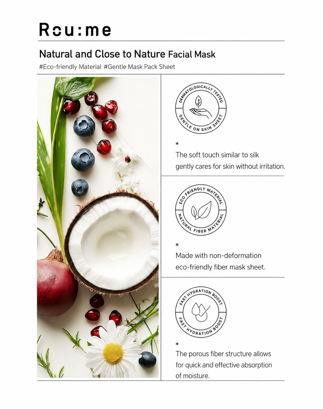 Balancing Facial Mask Pack (Coconut) 20ml*10EA