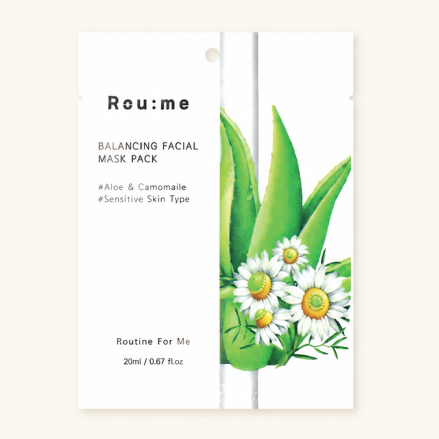 Balancing Facial Mask Pack (Aloe & Camomaile) 20ml*10EA